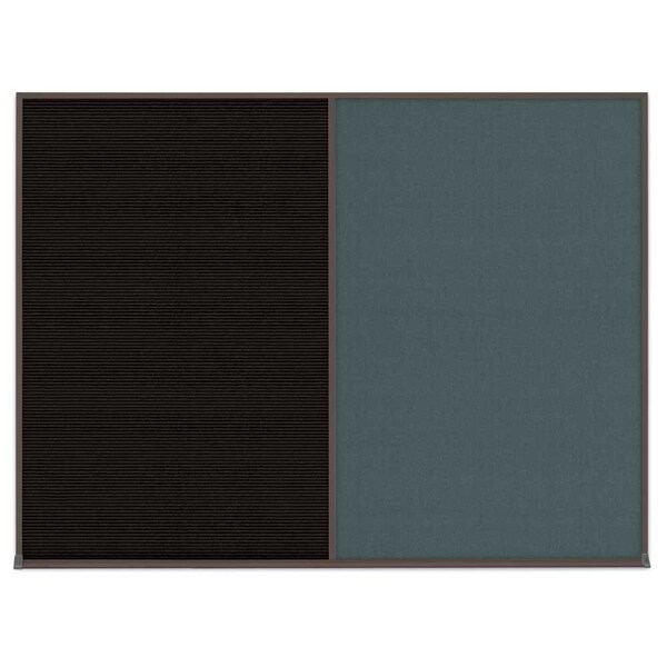 Triple Door Radius Corkboard, 72"X48", B